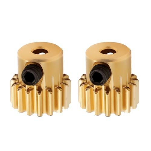 eMagTech 2Pcs RC Car Motor Pinion Gear 2.3mm Shaft 48DP M0.6 16T Motor Gear for KTM 390 vs RC 390 1/12 and 1/16 Scale Models