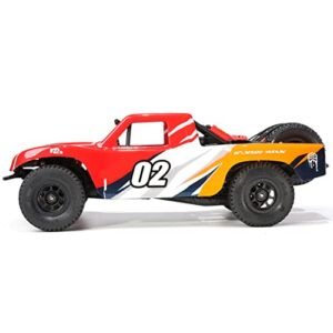 FunXylophy RC Sport Racing Drift Car, 1/32 2.4G Mini RWD RC Electric Straight Bridge Off-Road Short Truck Model (KIT Version/Red)