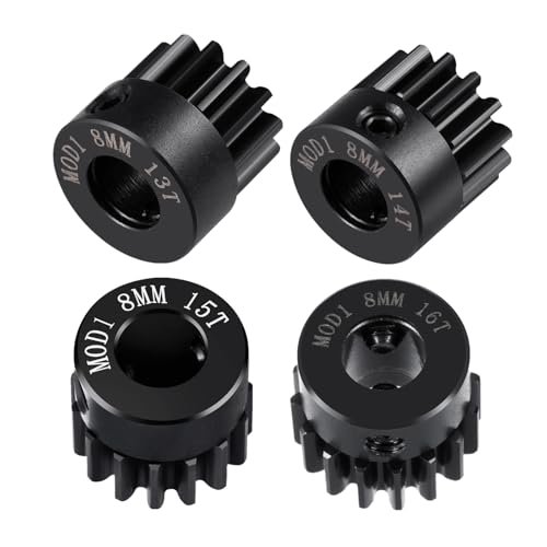 BRKRC M1 Steel Motor Gears Pinion 8MM 13T 14T 15T 16T for 1/5 X MAXX RC Model Car Buggy Truck Parts