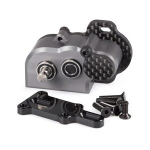 CobraCrawler Ultralight Portal Transmission 48Pitch Tiny Gearbox for RC Ultralight Plans Machined for 1/10 LCG Chassis Cheater Rigs Capra SCX10 III AR45 Gray
