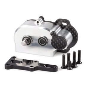 CobraCrawler NOD Transmission Tiny LCG Gearbox for Straight Axle RC Monster Truck Silver
