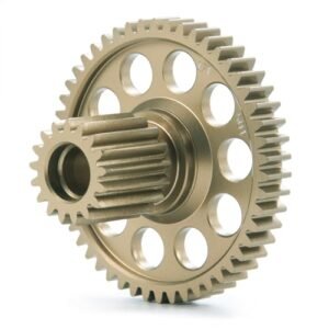 LSG Aluminum 17T 50T Counter Gears Diff Gear Gearbox Upgrade for 1 12 Tamiya RC Parts Box 57409 Lunch Box