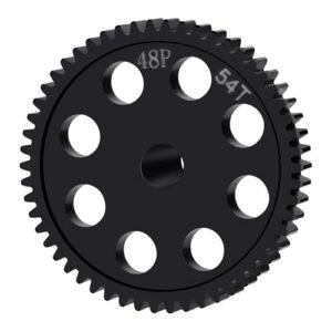 LSG Steel Spur Gear 0.5M 48p 54T 55T Compatible with RC Drag Foam Tires for 1/16 Losi 2WD Mini Drag Mini T Mini B RC Car