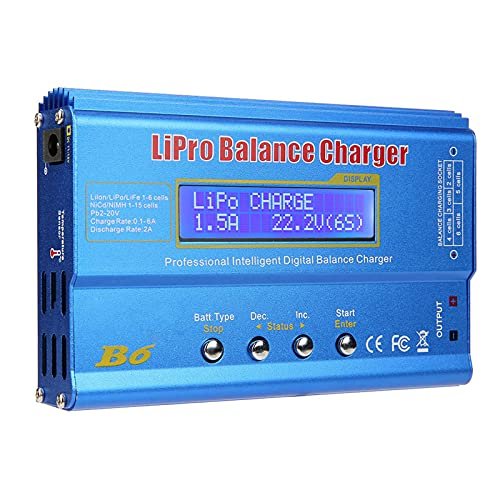 Shkalacar Professional Balance Charger Discharger 80W 6A for LiPo Li ion Li Fe LiHV NiMH NiCd Batteries Perfect for RC Hobby Stores in Orlando FL