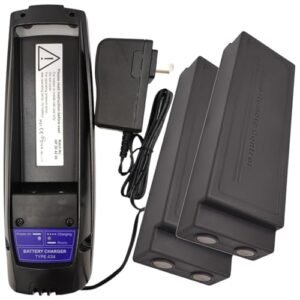 LINHUPAK 1 Pack Scanreco 434 Battery Charger with 2 Pack Scanreco 592 7.2V 2000mAh Battery for Scanreco 592 593 590 596 EEA4291 EEA2512 RC400