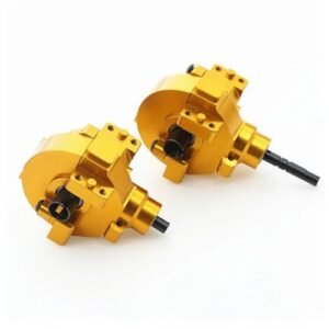 XBERSTAR RC Parts Storage Box Aluminum Alloy Drive Diff Gear Box for HSP 1 10 94107 94106 94123 94108 Front Rear Gearbox Assembly Golden