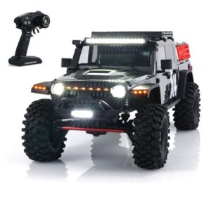 Maisto RC Rock Crawler 3XL Radio Control Vehicle 1/8 Scale 4WD Off Road Truck with 2 Speed Transmission and Light System