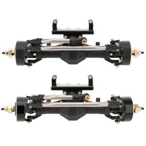 MEUS RACING 4WS Nylon SCX24 Axles RC Currie Axles with Isokinetic 3 Section CVD for Axial SCX24 C10 JLU Gladiator Bronco Deadbolt 1/24 RC Crawler 5mm Widened and 52 Max Steering Angle