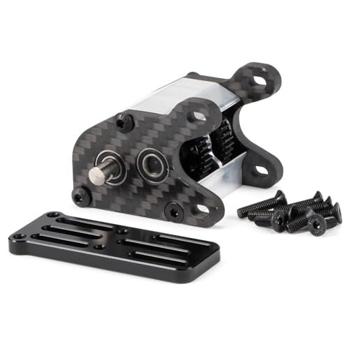 RC Ultralight Dual Motor Transmission Dig Overdrive Gearbox for 1/10 Scale Crawler Sporty Cheater Rigs Silver