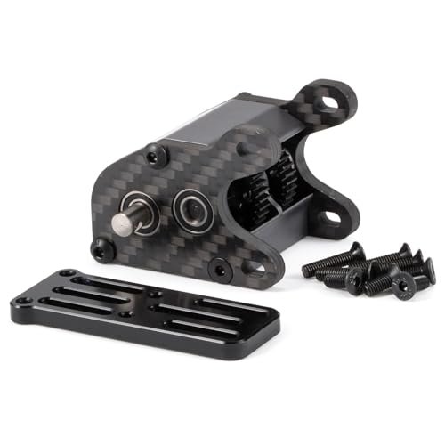 Ultralight Dual Motor RC Crawler Dig Transmission Gearbox with Slipper Pad for 1/10 Scale Sporty Cheater Rigs Gray