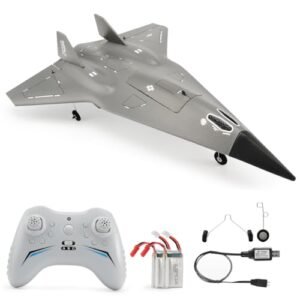 Jaming SR72 Pulse Jet RC Plane 2.4G 4CH Remote Control Airplane with Dual Motors RTF FX9672 Future Fighter Jet for Adults Kids Beginners