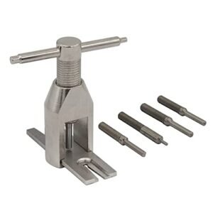 RC Motor Pinion Gear Puller Tool Set Aluminum Alloy Extractor with 4 Shaft Diameter Pins for 1/16 1/24 Scale Cars