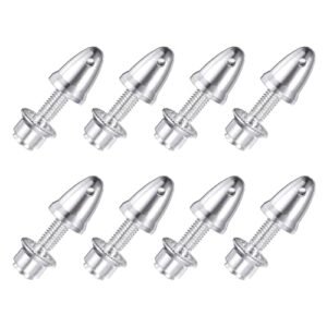 MECCANIXITY RC Plane Airplane Spinners Propeller Adapter, 4mm Aperture and 6mm Output Axle Propeller Adapter Saver for Shaft Brushless Motor Speed Controllers, Pack of 8