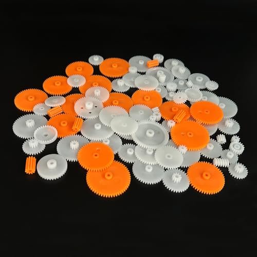 78PCS Module 0.5 Plastic Gear Set for DC Motor RC Car Truck Robot DIY Model Toy Replacement Parts