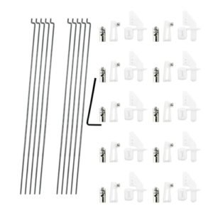 10PCS 1.2x200mm Pushrod Kit with Adjustable Connectors and Control Horns for Micro RC Helicopter Parts DIY Models