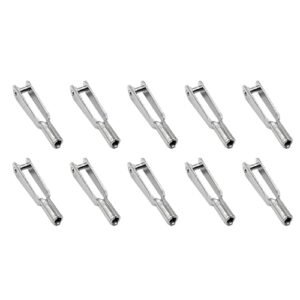 10PCS M2 Thread Self Locking Metal Clevis Quick Link Steel Clevis for RC Helicopter Fix Wing Airplane Model Toy Replacement Parts