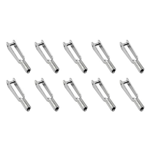 10PCS M2 Thread Self Locking Metal Clevis Quick Link Steel Clevis for RC Helicopter Fix Wing Airplane Model Toy Replacement Parts