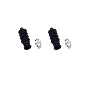 URIMPAVIDO 2PCS 37mm RC Boat Waterproof Push Rod Rubber Seal Bellow with Aluminum Mount Gizmovine RC Boat Parts Silver