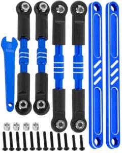 RCarmubWow Alloy Adjustable Turnbuckle Camber Links Upgrade for 1 10 ECX Smash RC Car Ruckus Axe Brutus Circuit AMP MT AMP DB AMP Crush Torment Navy Blue