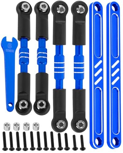 RCarmubWow Alloy Adjustable Turnbuckle Camber Links Upgrade for 1 10 ECX Smash RC Car Ruckus Axe Brutus Circuit AMP MT AMP DB AMP Crush Torment Navy Blue