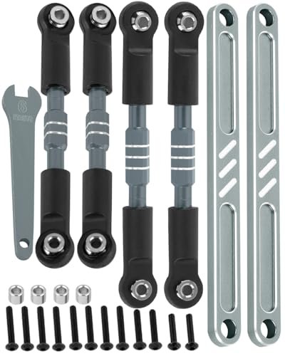 RCarmubWow Alloy Adjustable Turnbuckle Camber Links Upgrade for 1/10 ECX Circuit RC Car Ruckus Axe Brutus AMP MT AMP DB AMP Crush Torment