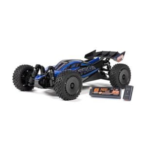 ARRMA RC Car Typhon GROM 4X4 223S BLX BRUSHLESS Small Scale Buggy RTR with DSC Small RC Car Wheels Battery Charger Included Blue ARA2306ST2