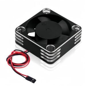 XYZ Brand 30mm High Speed RC Motor Heatsink ESC Cooling Fan for 1/8 1/10 1/12 Scale Design RC Cars 25000RPM Black and Silver