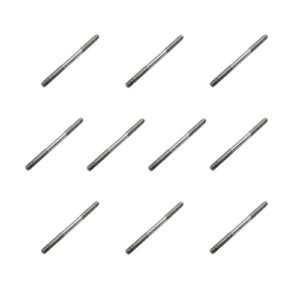 10PCS M2X25mm Stainless Steel Pushrod Connector Double End Threaded Rod for RC Helicopter Parts Airplane Car Boat DIY Model Toys