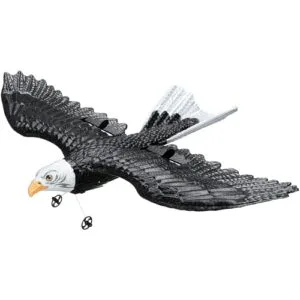 VEVOR RC Plane Eagle 2 2.4GHz 2 Channel Remote Control Airplane with 6 Axis Gyro Stabilizer and 2 Batteries Ready to Fly
