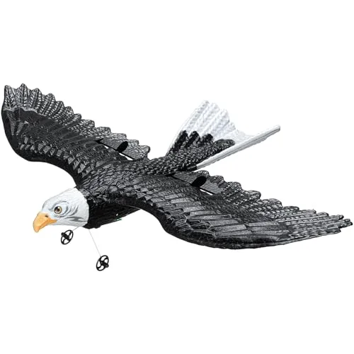 VEVOR RC Plane Eagle 2 2.4GHz 2 Channel Remote Control Airplane with 6 Axis Gyro Stabilizer and 2 Batteries Ready to Fly