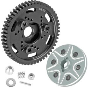 BRCatWPark RC 53T Spur Gears 0.8Mod Steel Metal Extra Heavy Slip Limiting Clutch Titanium Upgrade for 1 10 Scale RC Cars Perfect for RC Jet Crashes Compilation