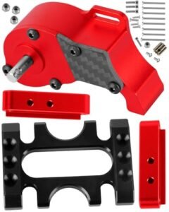 BRCatWPark Gravity RC F1 Tires Aluminum Low Center of Gravity Transmission Gearbox for 1/10 Axial SCX10 SCX10 II 90046 SCX10 III AXI03007 RC Crawler Car