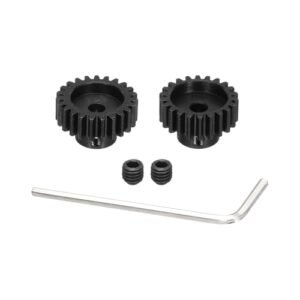DMiotech M1 21T 22T Steel 5mm Hardened Pinion Motor Gear for RC Car Brushed Replacement Brushless Motors Perfect for San Diego RC Boat Pond Enthusiasts