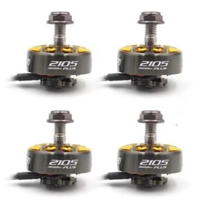 RCINPower GTS V3 2105 Plus Brushless Motor 3600KV 3mm Shaft for 5inch Ultra Light Long Distance Drones 4PCS Gold