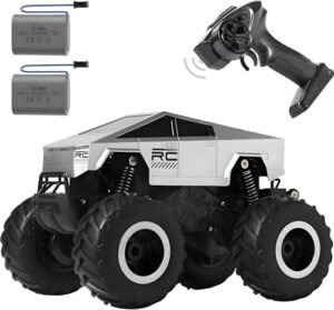 OrgaNatureQueen 1 16 Scale Amphibious Waterproof RC Truck Cyber Monday Deal 2.4GHz Remote Control 4WD All Terrain Off Road Pickup Hobby Monster Cyber Truck for Adults and Kids Age 8+