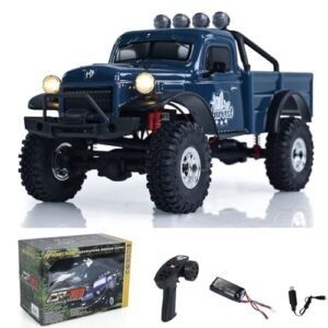 Wheelfun 1/18 4X4 RC Climbing Crawler Car CR18 Radio Control Off Road Vehicle with Waterproof Electronics and High Torque Transmission