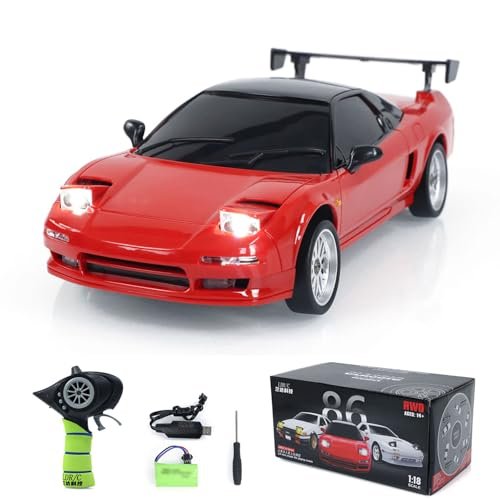 Wheelfun LDRC LD1803 2WD RC Drift Car 1/18 Scale Wireless Control Racing Vehicle with Gyroscope Light System