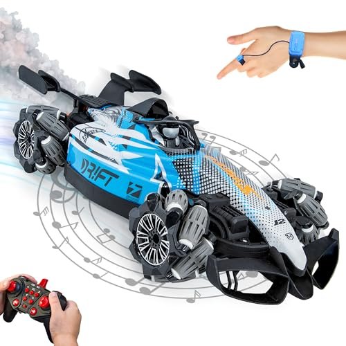 Sunnydaze Stupendous Stunts Kids Remote Control Car RC Willey Fireplaces Edition with Lights Sounds and Steam for Ages 6 Plus 360 Degree Rotation