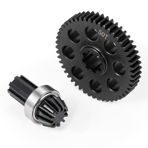 LSG Steel Spur Main Gear Pinion Input Gear Differential Gear for MJX Hyper Go 1/14 14301 14302 14209 14210 1/16 16207 16210 H16 H16PL H16DR H16BMD Upgrade Parts