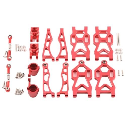 JJRC SG116 MAX PRO 1/16 Scale RC Truck Snow Tires Aluminum Alloy Upgrade Parts Kit 7 PCS Red