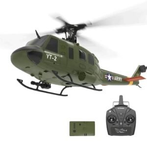 LETDIYMOC YUXIANG F07 UH 1D RC Helicopter Adults Bell 212 Twin Jet RC Helicopter 1 34 Scale 2.4G 6CH 6G 3D 6 Axis Gyro Stabilized Flybarless Aircraft with 1 Battery
