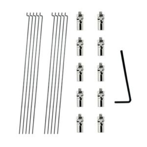 10PCS 1.3mm Adjustable Pushrod Connector Linkage Stopper with Z Push Rods for RC Model Aircraft Plans DIY Projects