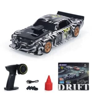Wheelfun Large Scale RC Race Boats 1/43 Scale Gyro 4WD Ready to Go Mini Remote Control Car High Speed Hobby Model Zebra Print