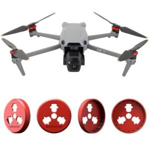 Anbee CNC Aluminum Motor Cap Dust Cover Protector for Kyosho Classic RC Cars DJI Air 3S Mavic 3 Pro Mavic 3 Classic Drones Pack of 4 Red