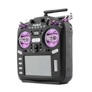 TARGETHOBBY V16Max ELRS CNC Hall Gimbals Radio Transmitter 16 Channels 2.4G Mode 2 for F 16 RC Jet and RC Drone Violet