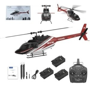 OYDL YUXIANG F08 Bell 407 RC Helicopter for Adults 1 27 Scale 2.4G 6CH 6G 3D Brushless Direct Drive Flybarless Advanced RTF with Optical Flow Positioning and 3PCS Battery