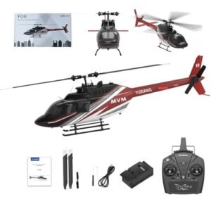 OYDL YUXIANG F08 Lakers RC Helicopter 1/27 Scale 2.4G 6CH 6G/3D Brushless Direct Drive Flybarless Advanced RTF with Optical Flow Positioning