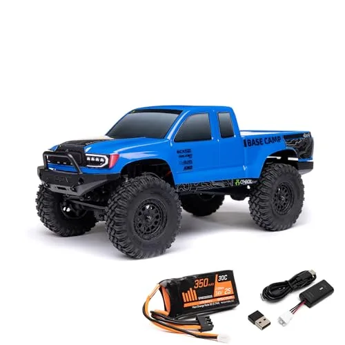 Axial 1/24 SCX24 Base Camp Rock Crawler RC Monster Truck Brushed RTR Blue AXI1219T2