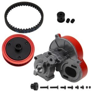 Axial SCX10 SCX10 II Wraith 90046 90047 Metal Transmission Gearbox Case Gear Box RC Car 3.2mm Belt Drive Transmission Gear System Upgrade Part