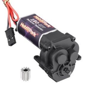 HobbyPark 180 Brushed Motor with Transmission Gearbox 49.4 1 Gears Stainless Steel Pinion 11T Assembly for Traxxas TRX4M 1 18 RC Crawler Car Upgrades 87T Discussed on Best RC Car Forums